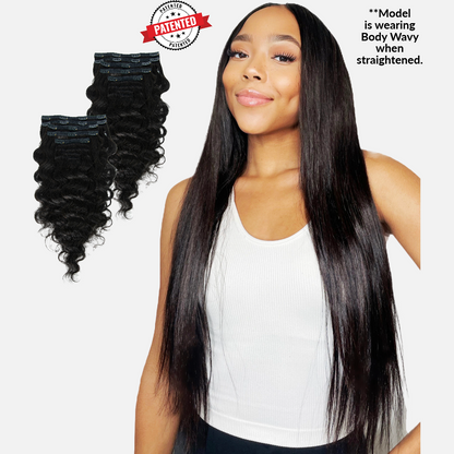 2 Clip-in Bundle: Dawn - Cambodian Body Wavy - InVisiRoot® Clip-in