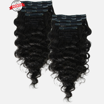 2 Clip-in Bundle: Dawn - Cambodian Body Wavy - InVisiRoot® Clip-in