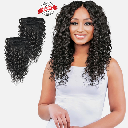 2 Clip-in Bundle: Kym Cambodian Loose Wavy - InVisiRoot® Clip-in