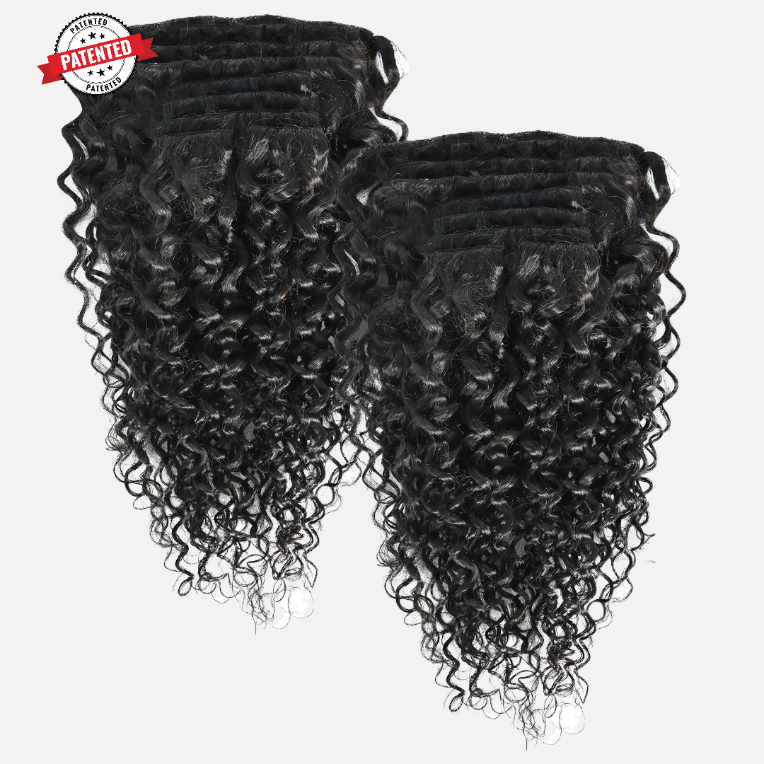 2 Clip-in Bundle: Kym Cambodian Loose Wavy - InVisiRoot® Clip-in