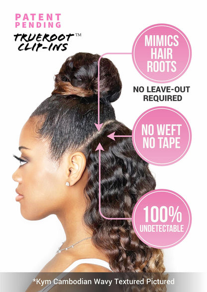 2 Clip-in Bundle: Dawn - Cambodian Body Wavy - InVisiRoot® Clip-in