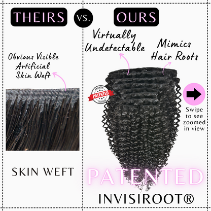 Lauren - Dark Roots Blonde Cambodian Body Wavy - InVisiRoot® Clip-ins (AKA TrueRoot™ Clip-ins)