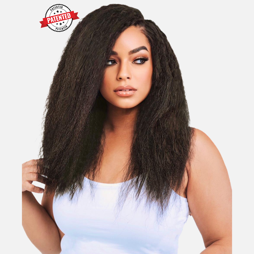 Jada Cambodian Kinky Straight -  InVisiRoot® Clip-ins (AKA TrueRoot™ Clip-ins)