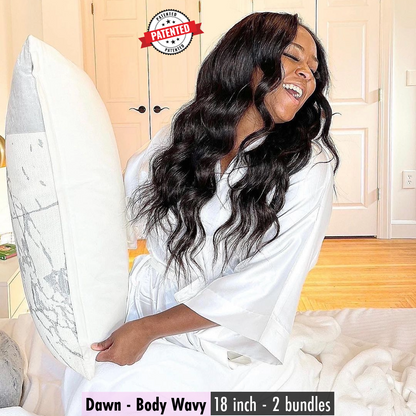 2 Clip-in Bundle: Dawn - Cambodian Body Wavy - InVisiRoot® Clip-in