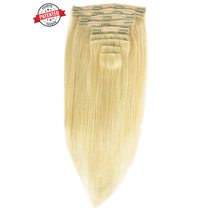 Blonde Cambodian Silky Straight - InVisiRoot® Clip-ins (AKA TrueRoot™ Clip-ins)