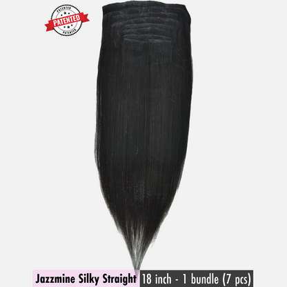 Jazzmine Cambodian Silky Straight -  InVisiRoot® Clip-ins (AKA TrueRoot™ Clip-ins)