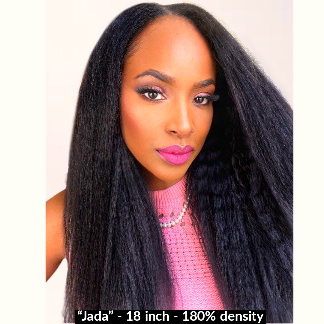 Jada - Virgin Cambodian Hair - Kinky Straight - InvisiRoot Thin-Part Wig™️