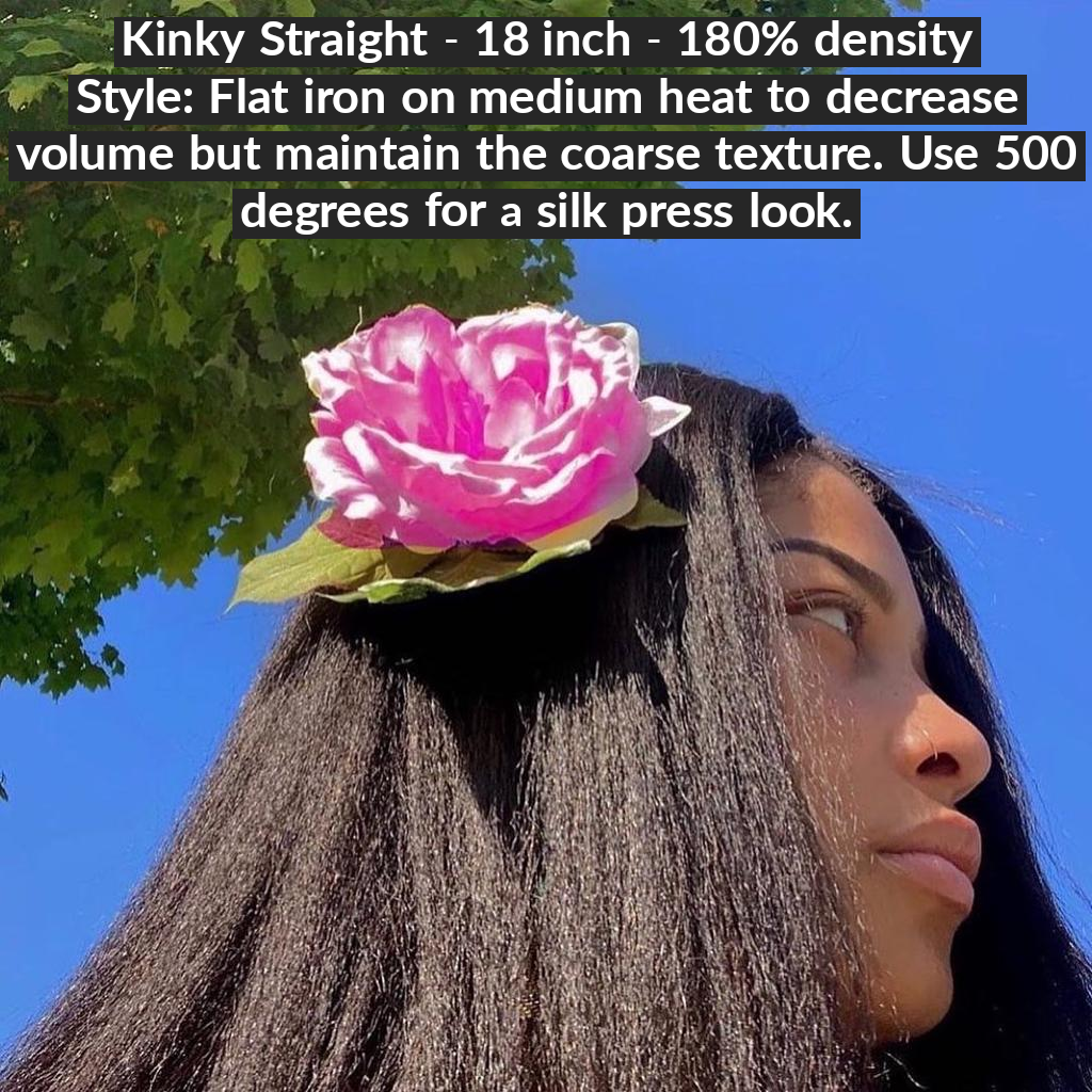 Jada - Virgin Cambodian Hair - Kinky Straight - InvisiRoot Thin-Part Wig™️