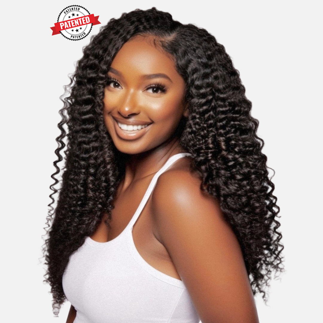 Kayla 3C Burmese Loose Kinky Curly -  InVisiRoot® Clip-ins (AKA TrueRoot™ Clip-ins)