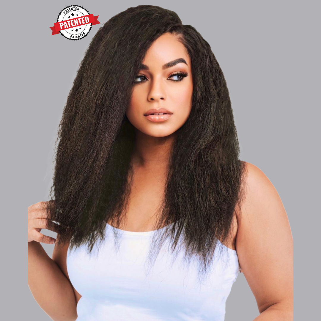 Jada - Virgin Cambodian Hair - Kinky Straight - InVisiRoot® Thin-Part Wig™️