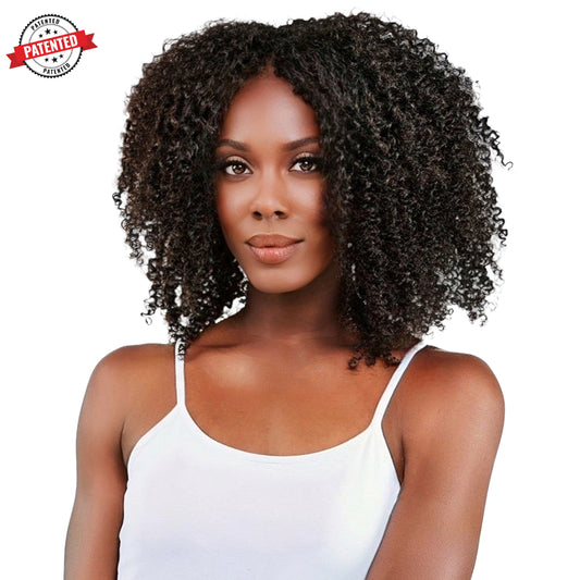 Nicole Burmese 4A Kinky Curly -  InVisiRoot® Clip-ins (AKA TrueRoot™ Clip-ins)