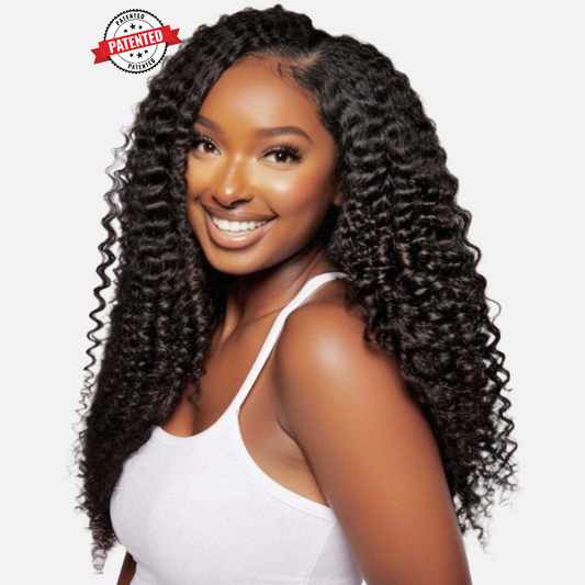 Kayla (3c Loose Kinky Curly) -  Virgin Burmese Hair - 10 Minute Sew-in™️ U Part Wig